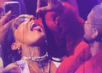 Superstar Treatment: Usher Feeds Chris Brown's Baby Mama Nia Guzman a Cherry During Las Vegas Concert Performance [Video]