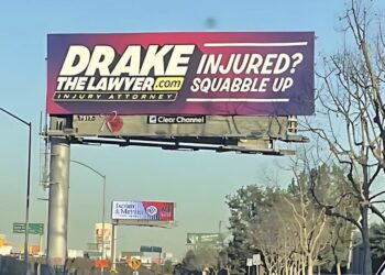 “Injured? Squabble Up” – "Drake the Lawyer" Billboard Sparks Talk in Compton