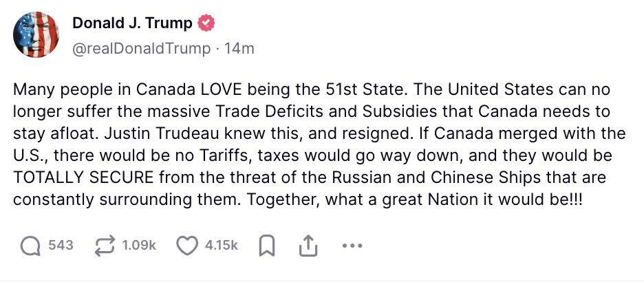 trump truth social posts