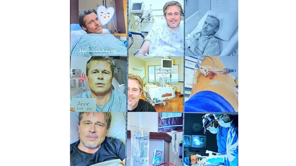 AI photos of Brad Pitt sent to a woman in France.