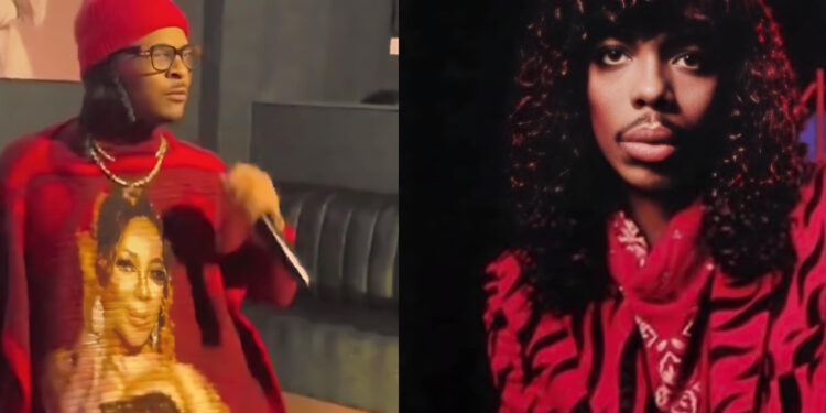 T.I. Sings Rick James’ “Cold Blooded” at Trap City Café—While Rocking a Poncho with Tiny’s Face [Video]
