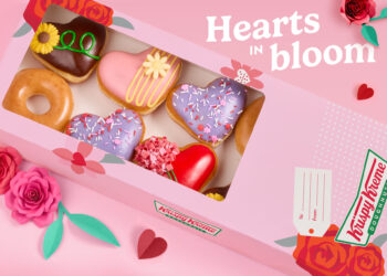 Krispy Kreme’s New Valentine’s Day Collection Turns Doughnuts Into a Blooming Bouquet