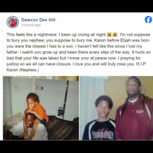 Ronny Doe's uncle FB post