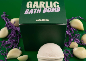 Papa Johns Releases Garlic Sauce Bath Bomb