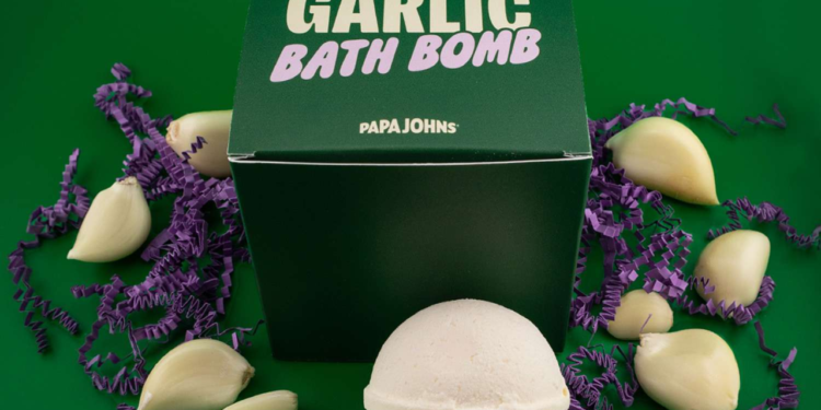 Papa Johns Releases Garlic Sauce Bath Bomb