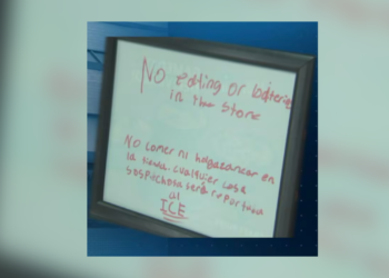 Georgia Little Caesars Manger Defends Sign Threatening to Call ICE on "Suspicious" People
