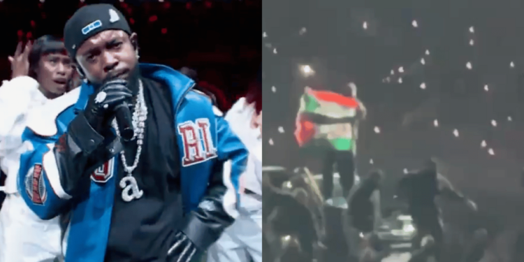 Man Pulls Out Palestine Flag During Kendrick Lamar's Super Bowl Halftime Show, Tackled by Security [Video]
