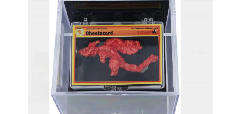 Pokémon-Shaped Flamin’ Hot Cheeto Sold for Nearly $88K at Auction