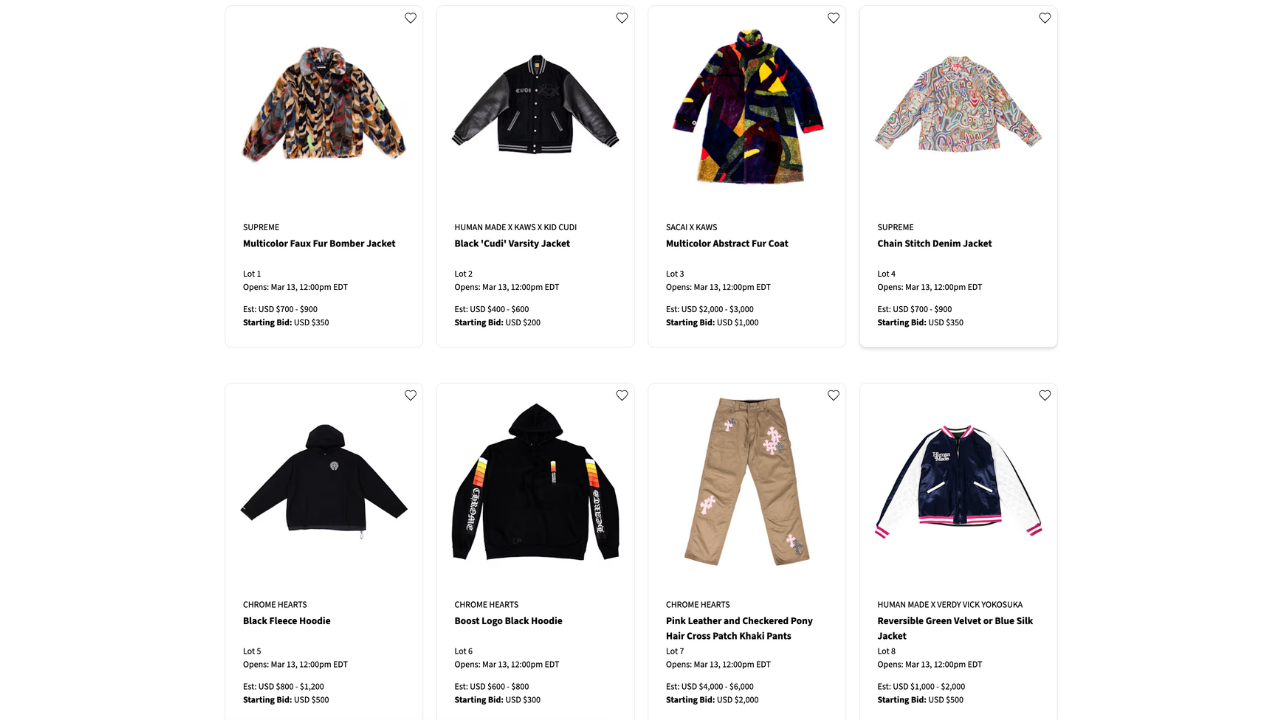 "On Another Planet: The Collection of Kid Cudi" Auction