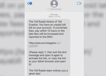 It's a Scam: FBI Warns Americans Not to Click Links in Road Toll Text Messages