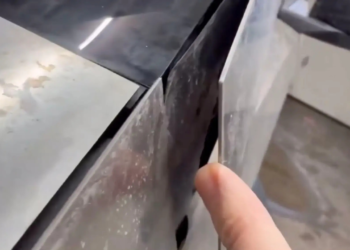 Cybertruck trim pieces coming unglued and flying off while driving.