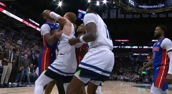 Pistons-Timberwolves Brawl Sparks Debate Over NBA’s Tolerance for In-Game Scuffles