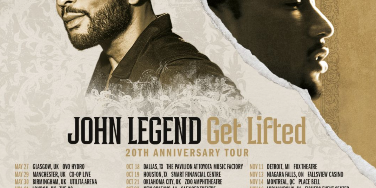 John Legend Announces “Get Lifted 20th Anniversary World Tour”