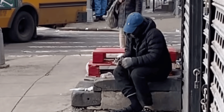 Shocking Video Shows NYC Man Eating a Dead Rat on the Street as Onlookers Gasp in Horror [Video]