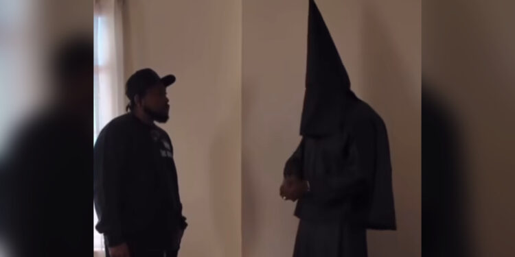 Ye Shows Up to Interview in Black KKK Garb, Claims He Dissed Virgil Abloh Because He's "Evil" [Video]