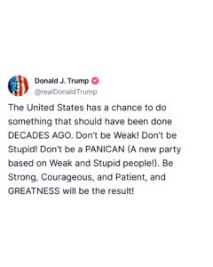 trump truth social post 