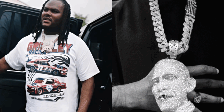 That’s Baller: Tee Grizzley Gets Iced-Out Pendant Honoring Barack Obama and His First Term [Video]