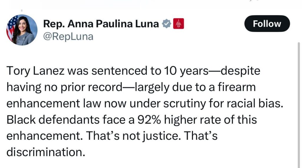 Rep. Anna Paulina Luna X post