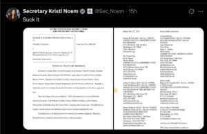 Kristi Noem tweet