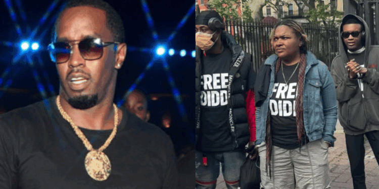 Protesters Reportedly Being Paid $20 Per Hour to Wear "Free Diddy" Shirts Outside Mogul's Trial [Video]