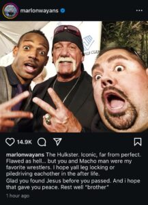 Marlon Wayans Pays Tribute to Hulk Hogan Despite Backlash Over Racist Past: "Glad You Found Jesus Before You Passed"