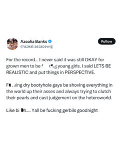 Azealia Banks Trump tweets
