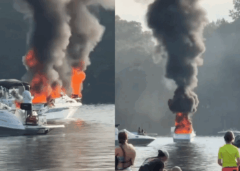 Five Hospitalized After Boat Erupts in Flames on Lake Lanier; Cause Under Investigation