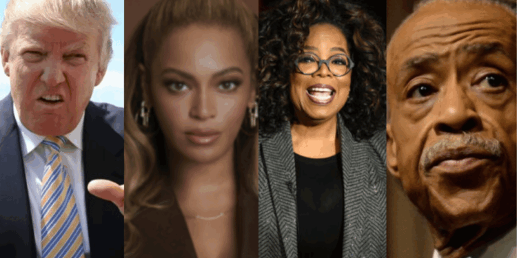 Trump Accuses Beyoncé, Oprah & Al Sharpton of Taking Illegal Endorsement Money From Democrats