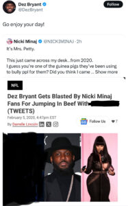 Nicki Minaj Dez Bryant