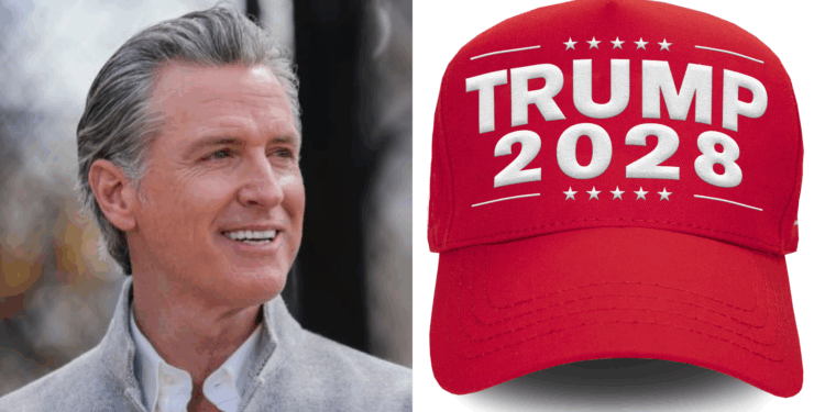 gavin newson trump 2028