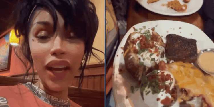 Cardi B Ditches Fine Dining for a Steak Meal at Outback [Video]
