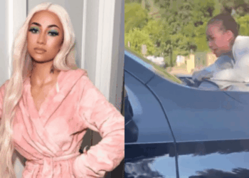 Bhad Bhabie Seen Clinging to Moving Vehicle Allegedly Driven by Baby Daddy Le Vaughn [Video]