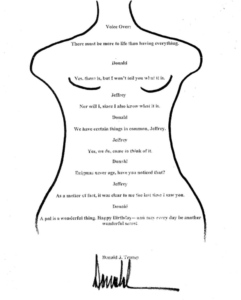 donald trump jeffrey epstein birthday book