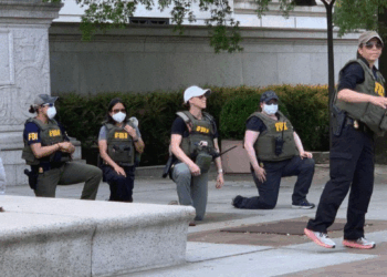 FBI Fires Agents Photographed Kneeling at 2020 George Floyd Protest