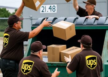 ups throws packages away