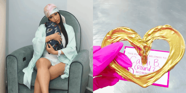 Cardi B Turned Her Newborn’s Umbilical Cord into a Gold-Dipped Heart [Video]
