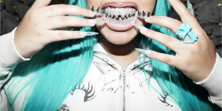 North West Flexes New Diamond "Shark" Grillz and Rare $22,000 Kicks For Christmas