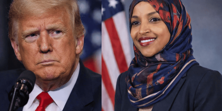 Trump Claims Ilhan Omar “Probably Had Herself Sprayed” After Syringe Attack at Minnesota Event