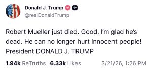 trump post on truth social