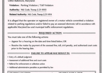 maryland ticket scam