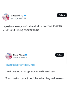 nicki minaj tweets