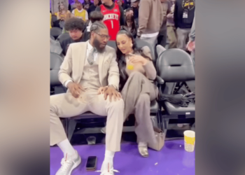 Ballerific Couple Alert? Iman Shumpert and Delicia Cordon Caught Looking Cozy Courtside at Lakers Game