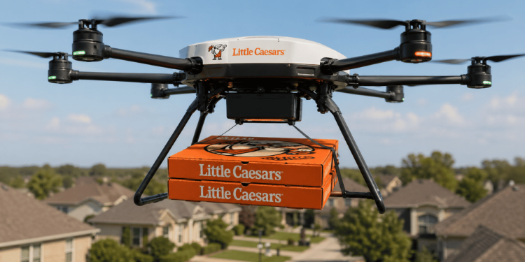 Little Caesars’ New Drone Can Carry an Entire Family Dinner and Fly It to Your House Within Minutes