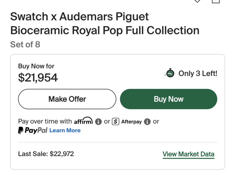 AP x Swatch Watches Had People Camping Outside for Days -- Now They’re ...
