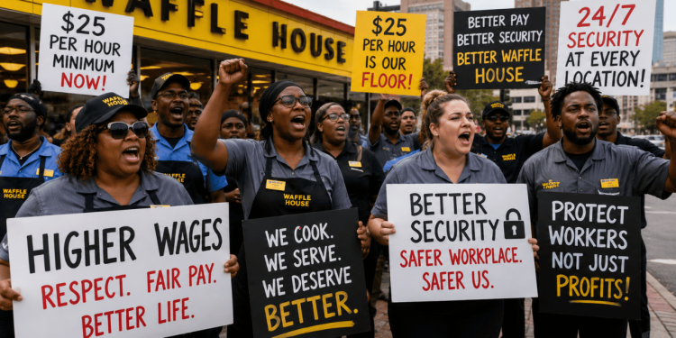 Atlanta Waffle House Workers Said “Enough” After Claims of Unsafe Shifts, Missing Tip Money, and Forced Meal Charges