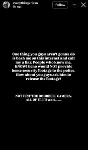 - Baller Alert Black screen with bold white text: 'One thing you guys aren’t gonna do... release all of it. I’ll wait'—a post demanding release of all security footage, not just the doorbell camera.