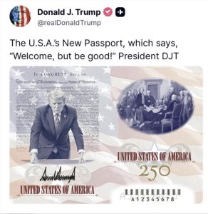 Donald Trump Passport