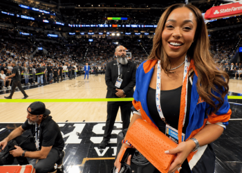 Jordyn Woods’ Viral Orange Knicks Bag Goes From Courtside Good Luck Charm To Guggenheim Exhibit After Historic Title Run
