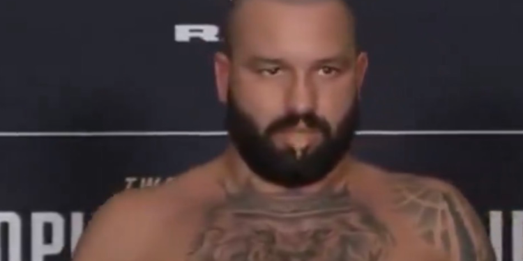 Josh Hokit celebrates a UFC win, the night he targeted Michelle Obama at the White House