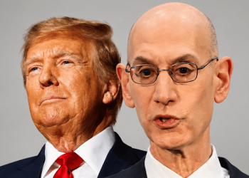 Adam Silver Goes To Bat For Trump At Game 3, Calls Him A “Genuine Knicks Fan”